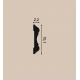 Молдинг гибкий Orac Decor P8040F Полиуретан 2000*101*22 мм