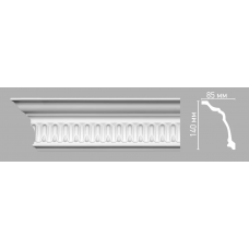 Плинтус потолочный с орнаментом Decomaster 95093 (140х85х2400мм)