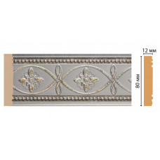 Цветной молдинг Decomaster 150-55A (80*12*2400) ДМ